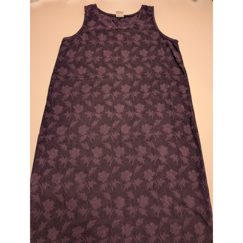 Marc‎ Ware Purple Floral Jacquard Sleeveless Maxi Dress Made in USA Womens Large